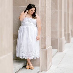 Poplin Midi Dress